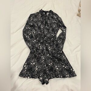 Maje black & white romper